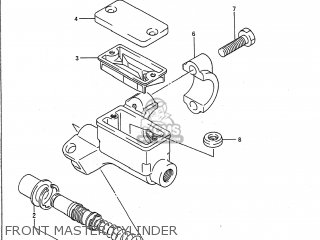 FRONT MASTER CYLINDER - RM125 1990 (L) USA (E03)