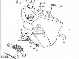 FUEL TANK - RM125 1990 (L) USA (E03)