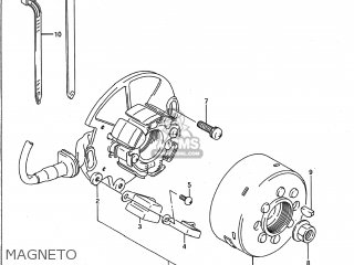 MAGNETO - RM125 1990 (L) USA (E03)