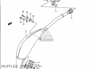 MUFFLER (MODEL L) - RM125 1990 (L) USA (E03)