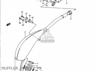 MUFFLER (MODEL M) - RM125 1990 (L) USA (E03)