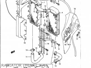 RADIATOR (MODEL K/L) - RM125 1990 (L) USA (E03)