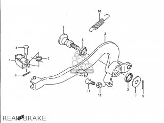 REAR BRAKE - RM125 1990 (L) USA (E03)