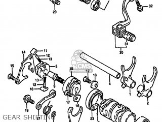 GEAR SHIFTING - RM125 1991 (M) UNITED KINGDOM FRANCE AUSTRALIA (E02 E04 E24)