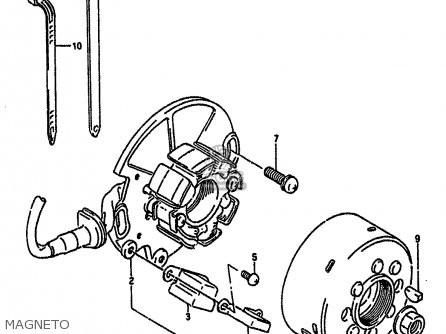 MAGNETO - RM125 1991 (M) UNITED KINGDOM FRANCE AUSTRALIA (E02 E04 E24)