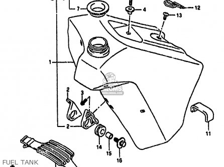 FUEL TANK - RM125 1991 (M) UNITED KINGDOM FRANCE AUSTRALIA (E02 E04 E24)