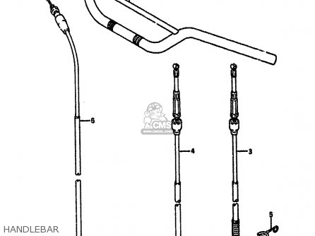 HANDLEBAR - RM125 1991 (M) UNITED KINGDOM FRANCE AUSTRALIA (E02 E04 E24)