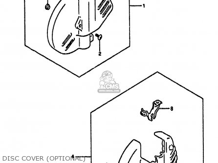 DISC COVER (OPTIONAL) - RM125 1991 (M) UNITED KINGDOM FRANCE AUSTRALIA (E02 E04 E24)