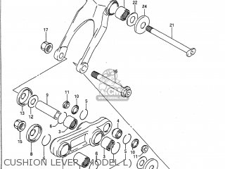 CUSHION LEVER (MODEL L) - RM125 1991 (M) USA (E03)