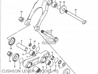 CUSHION LEVER (MODEL M) - RM125 1991 (M) USA (E03)