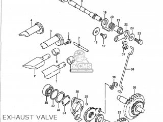 EXHAUST VALVE - RM125 1991 (M) USA (E03)