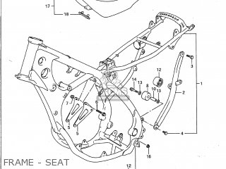 FRAME - SEAT - RM125 1991 (M) USA (E03)