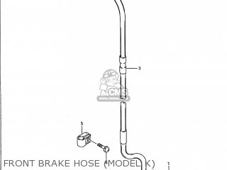 FRONT BRAKE HOSE (MODEL K) - RM125 1991 (M) USA (E03)