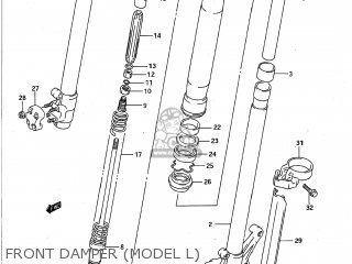 FRONT DAMPER (MODEL L) - RM125 1991 (M) USA (E03)