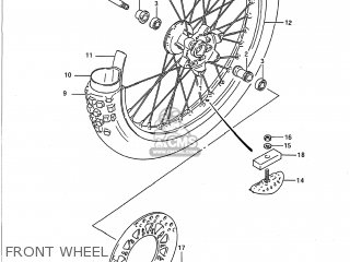 FRONT WHEEL - RM125 1991 (M) USA (E03)