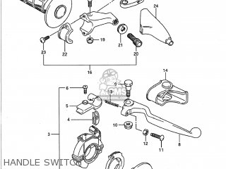 HANDLE SWITCH - RM125 1991 (M) USA (E03)