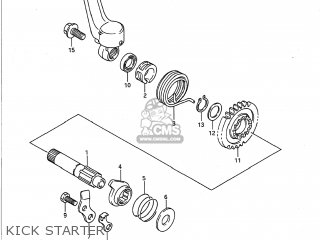 KICK STARTER - RM125 1991 (M) USA (E03)