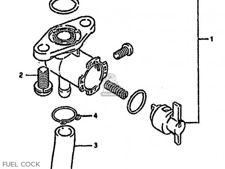 FUEL COCK - RM125 1992 (N) UNITED KINGDOM FRANCE AUSTRALIA (E02 E04 E24)