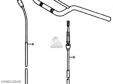 HANDLEBAR - RM125 1992 (N) UNITED KINGDOM FRANCE AUSTRALIA (E02 E04 E24)