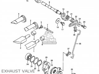 EXHAUST VALVE - RM125 1992 (N) USA (E03)