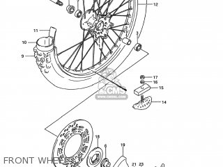 FRONT WHEEL - RM125 1992 (N) USA (E03)