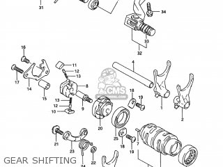 GEAR SHIFTING - RM125 1992 (N) USA (E03)