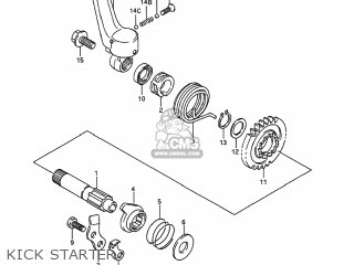 KICK STARTER - RM125 1992 (N) USA (E03)