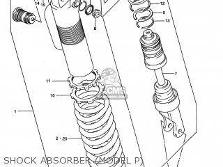 SHOCK ABSORBER (MODEL P) - RM125 1992 (N) USA (E03)