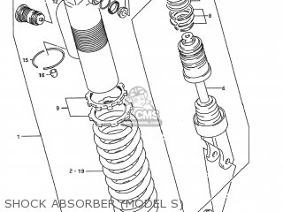 SHOCK ABSORBER (MODEL S) - RM125 1992 (N) USA (E03)