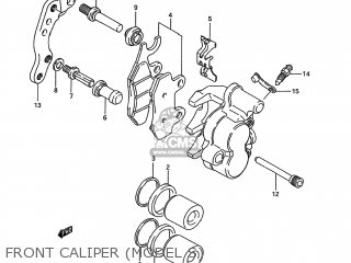 FRONT CALIPER (MODEL S) - RM125 1993 (P) USA (E03)