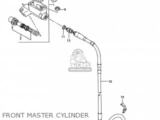 FRONT MASTER CYLINDER - RM125 1993 (P) USA (E03)