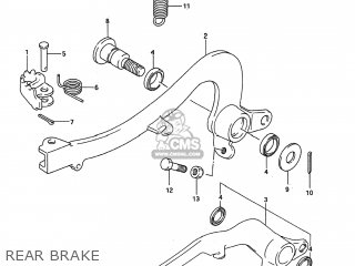 REAR BRAKE - RM125 1993 (P) USA (E03)