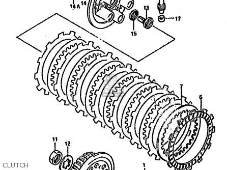 CLUTCH - RM125 1994 (R) UNITED KINGDOM FRANCE AUSTRALIA (E02 E04 E24)