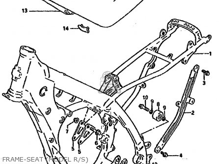 FRAME-SEAT (MODEL R/S) - RM125 1994 (R) UNITED KINGDOM FRANCE AUSTRALIA (E02 E04 E24)