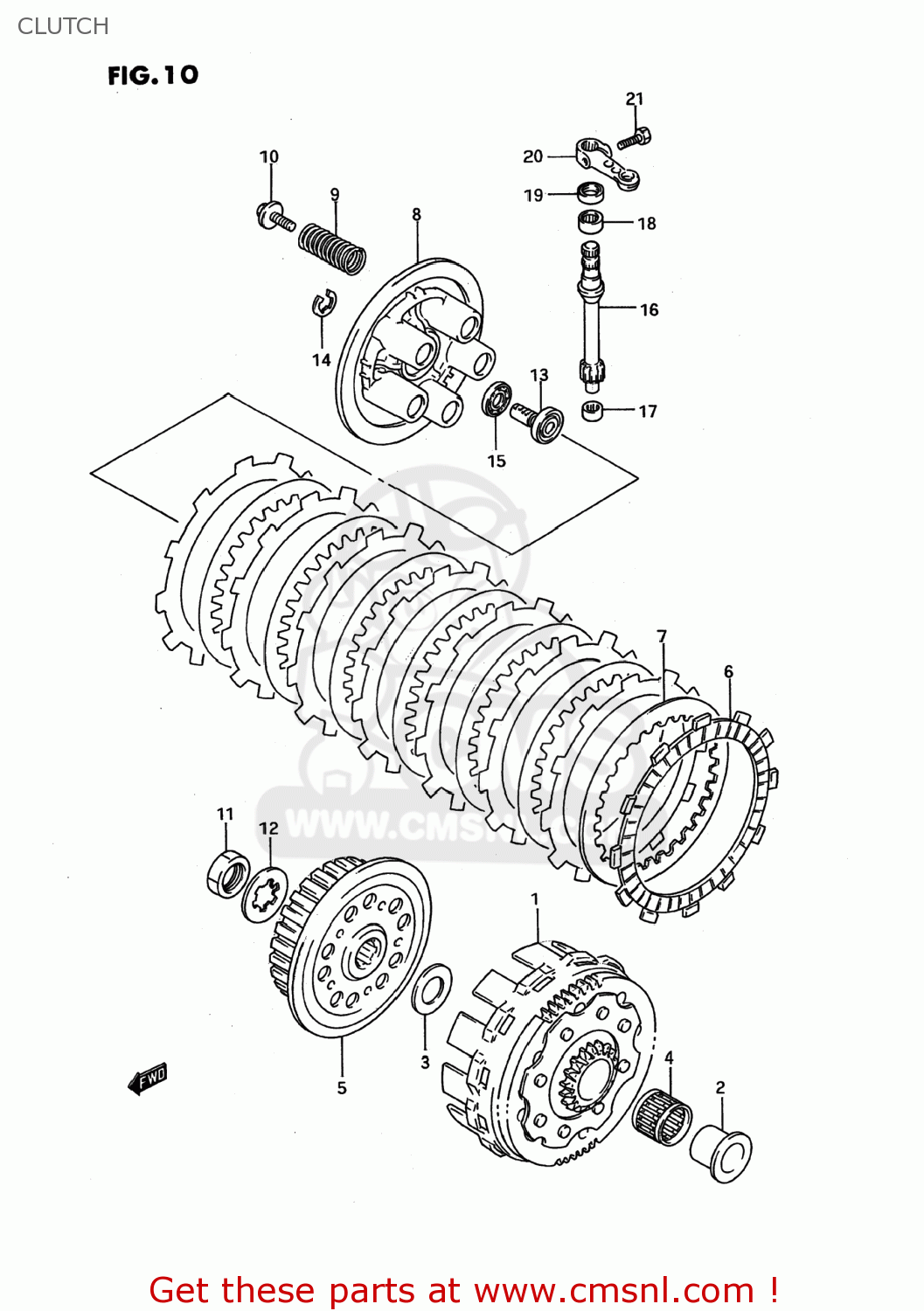 CLUTCH RM125 1994 (R) USA (E03)