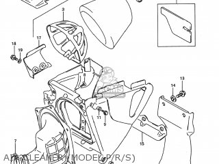AIR CLEANER (MODEL P/R/S) - RM125 1994 (R) USA (E03)
