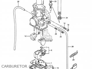 CARBURETOR (MODEL N/P) - RM125 1994 (R) USA (E03)