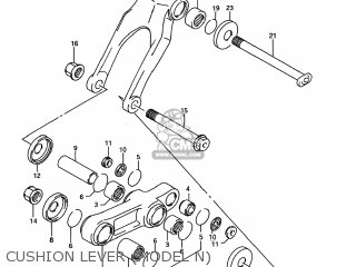 CUSHION LEVER (MODEL N) - RM125 1994 (R) USA (E03)