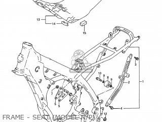 FRAME - SEAT (MODEL N/P) - RM125 1994 (R) USA (E03)