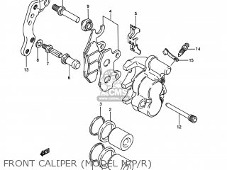FRONT CALIPER (MODEL N/P/R) - RM125 1994 (R) USA (E03)