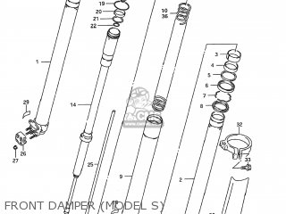 FRONT DAMPER (MODEL S) - RM125 1994 (R) USA (E03)