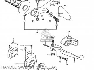 HANDLE SWITCH (MODEL S) - RM125 1994 (R) USA (E03)