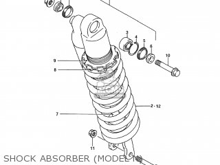 SHOCK ABSORBER (MODEL N) - RM125 1994 (R) USA (E03)