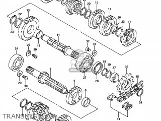 TRANSMISSION - RM125 1994 (R) USA (E03)