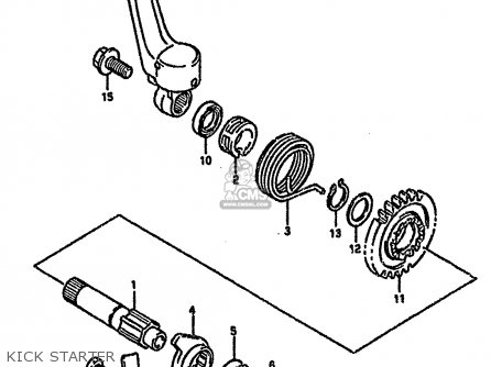KICK STARTER - RM125 1995 (S) UNITED KINGDOM FRANCE AUSTRALIA (E02 E04 E24)