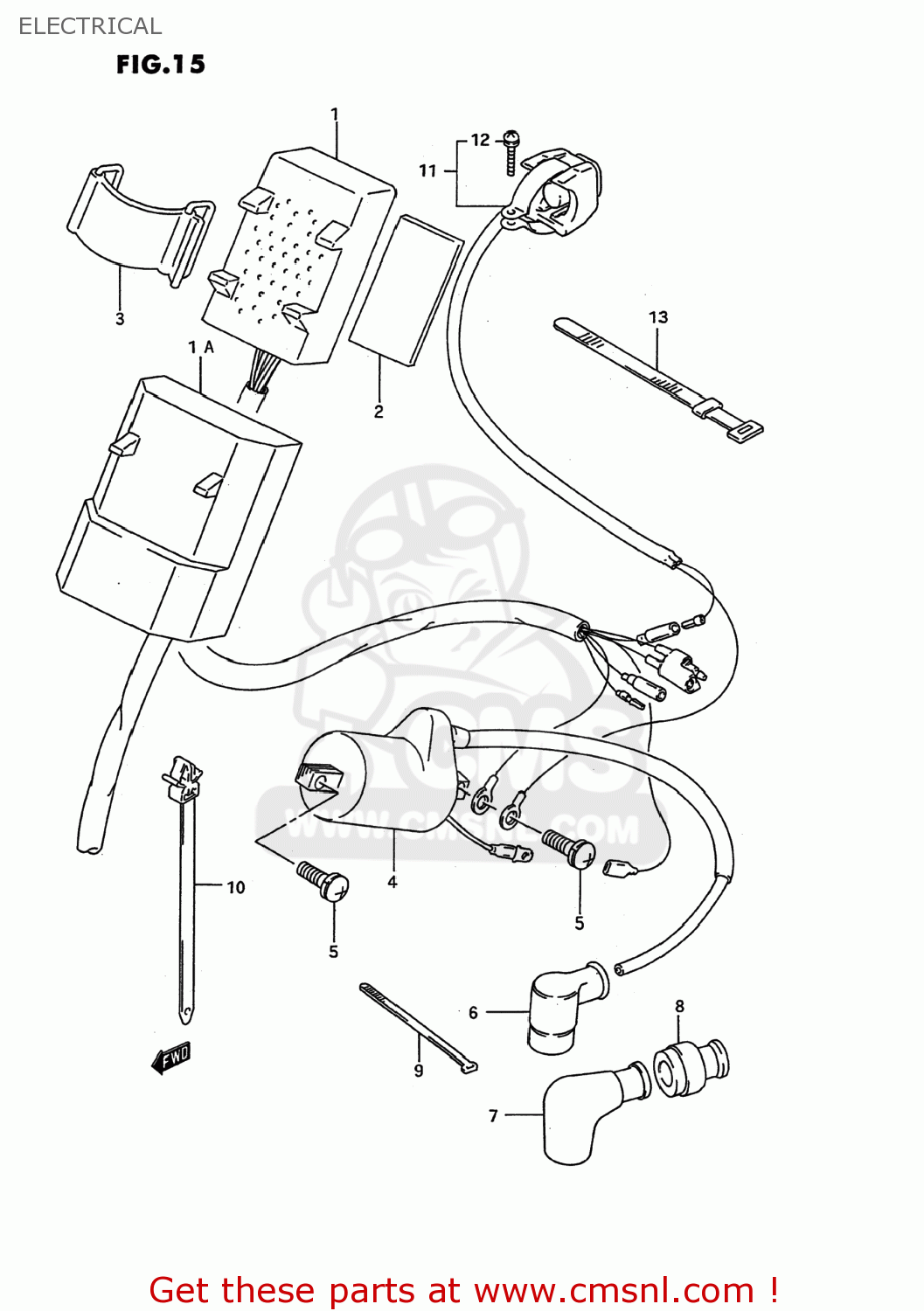 ELECTRICAL RM125 1995 (S) USA (E03)