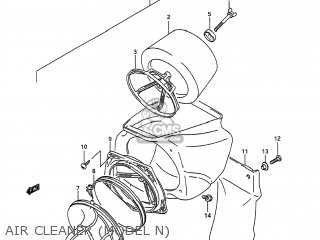 AIR CLEANER (MODEL N) - RM125 1995 (S) USA (E03)