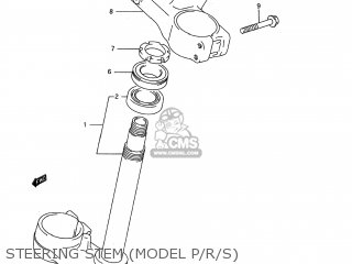 STEERING STEM (MODEL P/R/S) - RM125 1995 (S) USA (E03)