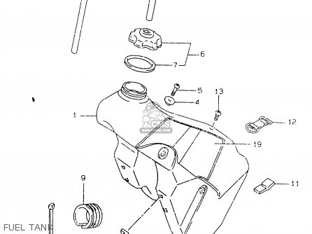 FUEL TANK - RM125 1996 (T) UNITED KINGDOM FRANCE AUSTRALIA (E02 E04 E24)