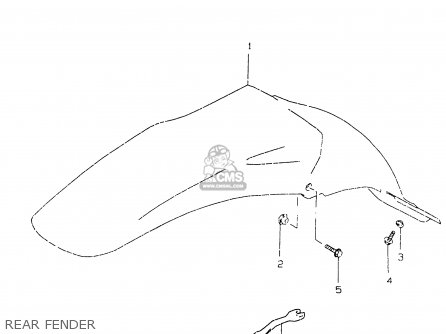 REAR FENDER - RM125 1996 (T) UNITED KINGDOM FRANCE AUSTRALIA (E02 E04 E24)